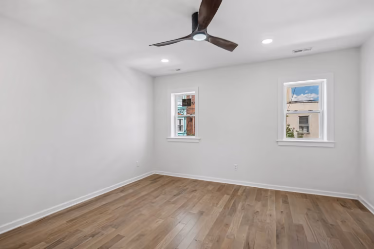 A completed bedroom